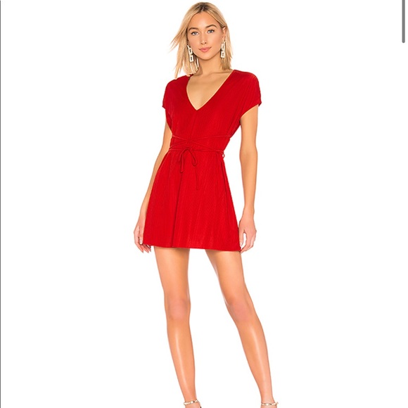 X REVOLVE Charlet Dress in Red - Picture 2 of 4